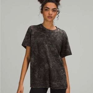 Lululemon all yours tee in black cloudy wash